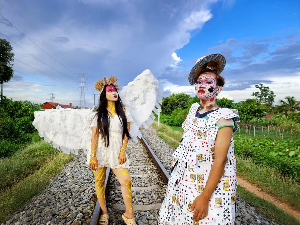 Trash Fashion & Art Show Opens the Eyes and Hearts of Young People in Kampot, Cambodia